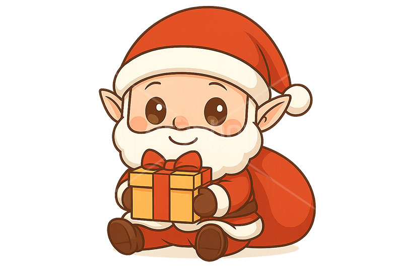 サンタ妖精,サンタクロースのイラスト,サンタ,サンタクロース,エルフ,妖精,クリスマス,イベント,冬,アイコン,マーク,かわいい,可愛い,カワイイ,キャラクター,character,icon,mark,christmas,winter,event,santa,elf,fairy