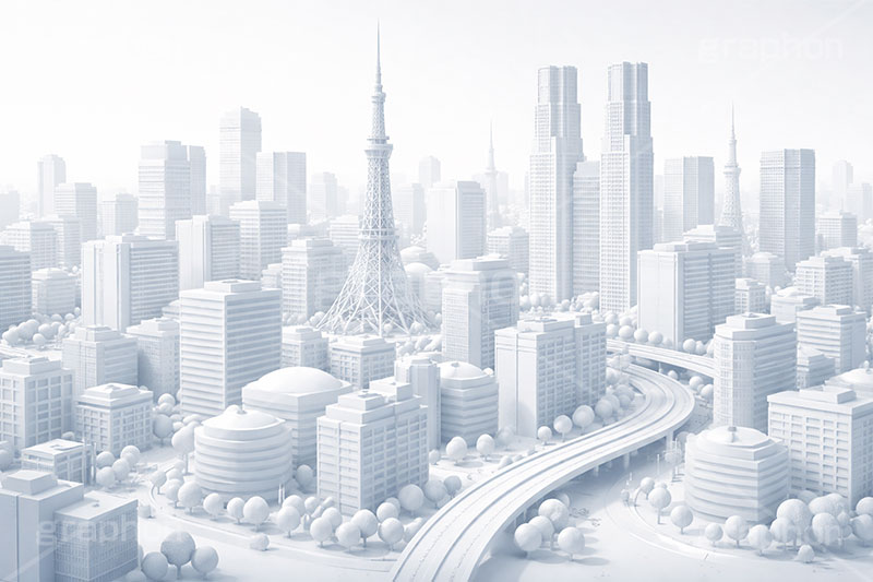 シンプル都会,ワールド,タワー,クレイアート,クレイ,ねんど,粘土,模型,立体,未来,近未来,都会,都市,街,ビル,future,city,building,tower,clay,AI生成素材