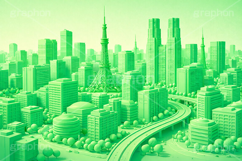 シンプル都会,ワールド,タワー,クレイアート,クレイ,ねんど,粘土,模型,立体,未来,近未来,都会,都市,街,ビル,future,city,building,tower,clay,AI生成素材