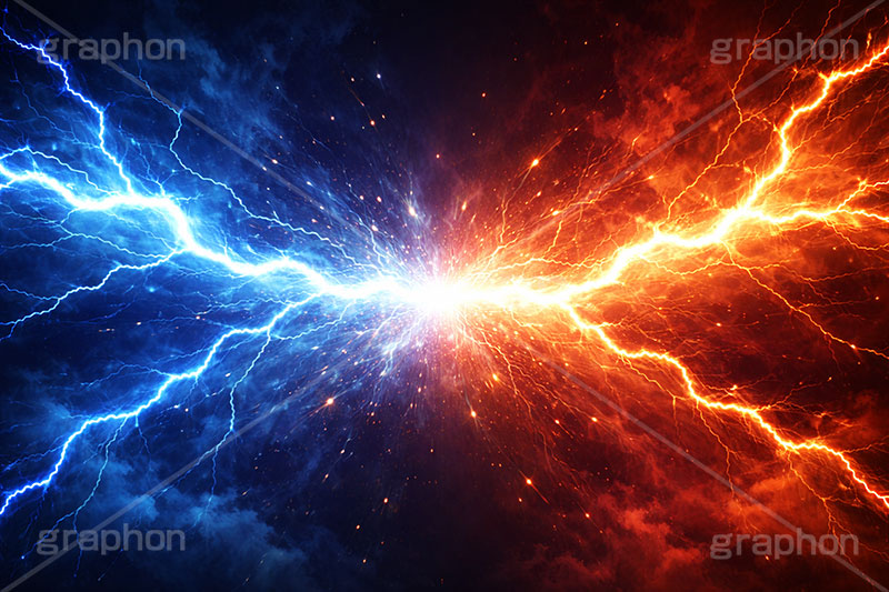 VS稲妻,VS,稲妻,雷,バーサス,バトル,サンダー,格闘,戦い,争い,戦闘,勝利,勝敗,結果,バチバチ,ビリビリ,クール,かっこいい,痺れ,背景,battle,thunder,cool,AI生成素材