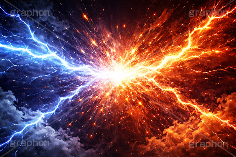 VS稲妻,VS,稲妻,雷,バーサス,バトル,サンダー,格闘,戦い,争い,戦闘,勝利,勝敗,結果,バチバチ,ビリビリ,クール,かっこいい,痺れ,背景,battle,thunder,cool,AI生成素材