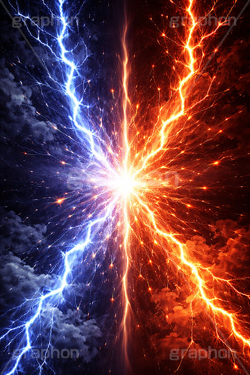 VS稲妻,VS,稲妻,雷,バーサス,バトル,サンダー,格闘,戦い,争い,戦闘,勝利,勝敗,結果,バチバチ,ビリビリ,クール,かっこいい,痺れ,背景,battle,thunder,cool,AI生成素材