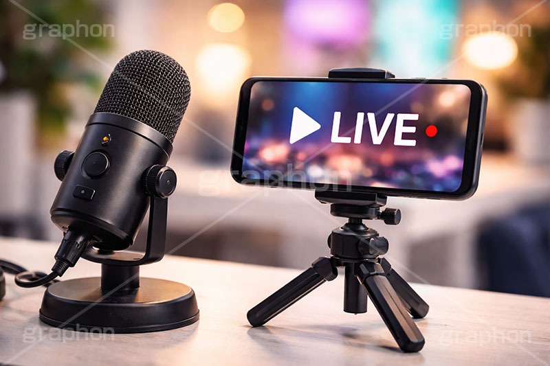 配信機材,ライブ配信,配信,スマホ,スマートフォン,ライバー,インフルエンサー,VTuber,配信,ライブ,ゲーム実況,コメント欄,コメント,チャット,カメラ,パソコン,マイク,ヘッドホン,ヘッドフォン,三脚,機材,放送,映像,動画,実況,配信素材,SNS,PC,monitor,mic,live,streamer,AI生成素材