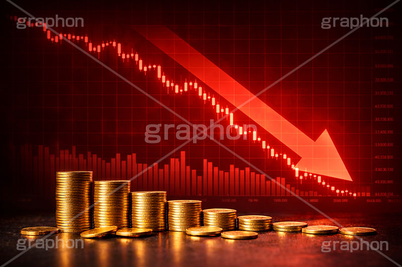 チャート暴落,チャート,コイン,通貨,株,株価,株価指数,上昇,急騰,下落,暴落,家計,積立,積み立て,投資,企業,決算,円安,仮想通貨,不動産,金利,グラフ,トレード,ローソク足,資産,金,お金,マネー,損失,NISA,経済,GDP,chart,graph,money,trade,coin,AI生成素材