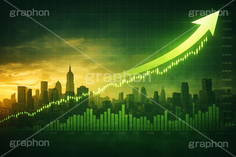 チャート上昇,チャート,株,株価,株価指数,上昇,急騰,下落,暴落,家計,積立,積み立て,投資,企業,決算,円安,仮想通貨,不動産,金利,グラフ,トレード,ローソク足,資産,金,お金,マネー,損失,NISA,経済,GDP,chart,graph,money,trade,AI生成素材