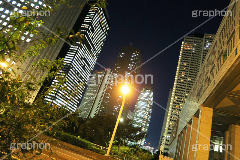 新宿の夜景,新宿,夜景,景色,展望,展望台,都庁,東京,夜,ビル,ビル群,残業,高層ビル,オフィスビル,ビジネス街,電力,電気,shinjuku,building,office