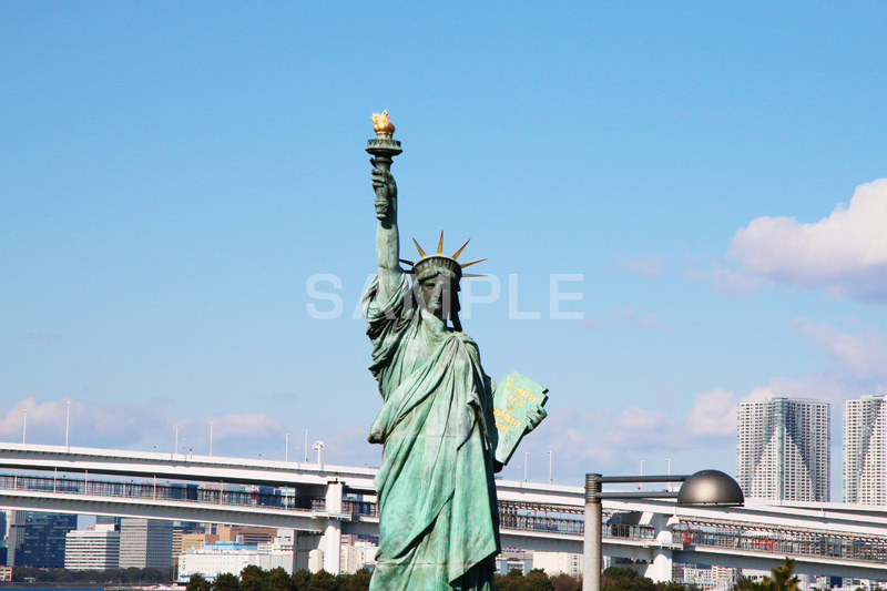 お台場,台場,DAIBA,東京都港区台場,東京臨海副都心,御台場,東京湾,自由の女神,女神,自由の女神像,女神像,リベルタス,立像,銅像,レプリカ,モニュメント,monument,港区