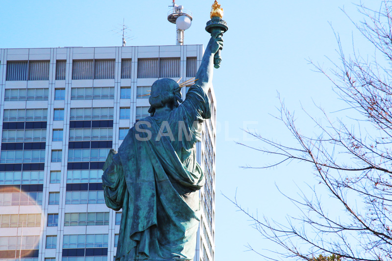 お台場,台場,DAIBA,東京都港区台場,東京臨海副都心,御台場,東京湾,自由の女神,女神,自由の女神像,女神像,リベルタス,立像,銅像,レプリカ,モニュメント,monument,港区