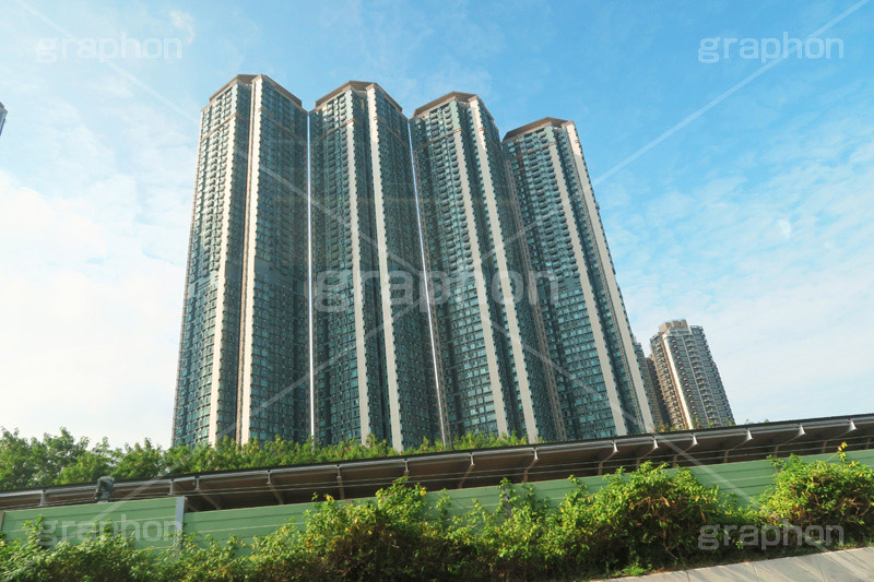香港-高層マンション,香港,ホンコン,高層マンション,高層,ビル,発展,開発,新,アジア,中国,富裕層