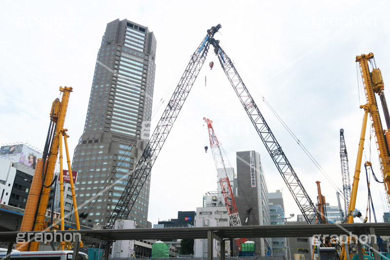渋谷大工事,セルリアン,タワー,渋谷,しぶや,ホテル,オフィスビル,高層ビル,shibuya,クレーン,重機,建設,解体,crane,building,開発,工事,都市開発,2020,再開発