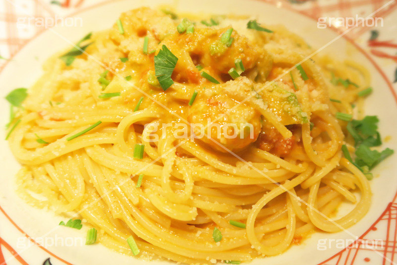 海老のクリームパスタ,海老,エビ,えび,shrimp,cream,クリーム,パスタ,pasta,麺,洋食,チーズ,cheese