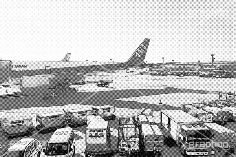 飛行機,空港,アメコミ,コミック,コミックス,アメコミ風,漫画,マンガ,まんが,トーン,加工,背景,comic,toon,アメコミ調,旅行,旅,travel