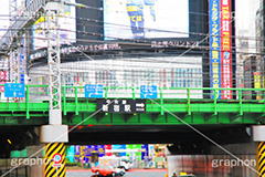 西武新宿,駅,高架,高架下,ガード下,線路,鉄道,交差点,駅ビル,新宿,新宿区,JR,SS01,歌舞伎町,shinjuku,ティルトシフト,撮影,のような,模型風,ミニチュア風,ジオラマ風,チルトシフト