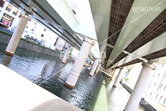 日本橋川,日本橋,川,かわ,河川,橋,高架,高架下,中央区,首都高速道路,首都高,首都高速,一級河川,橋脚,river,水面