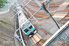 京浜東北線,電車,でんしゃ,鉄道,乗り物,交通,路線,線路,通勤,通学,撮り鉄,とり鉄,車両,電車/鉄道,日暮里駅,水色,train,旅行,旅,travel