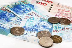 香港ドル,香港,ホンコン,外貨,お金,かね,マネー,金銭,財産,返済,貯金,借金,両替,キャッシュ,現金,小銭,銭,硬貨,コイン,経理,事務,経済,円安,円高,Hong Kong,money,yen,coin