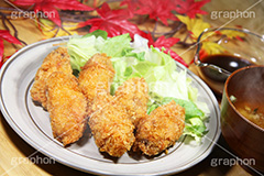 カキフライ,カキ,牡蠣,揚げ物,揚げ,フライ,あぶら,油,味噌汁,みそ汁,ソース,旬,秋,和食,日本食,和,定食,グルメ,おかず,惣菜,つまみ,おつまみ,スープ,ミソスープ,味噌スープ,汁,お惣菜,soup,miso,japan