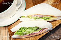 モーニングセット,サンドイッチ,サンドウィッチ,セット,モーニング,朝食,ハム,レタス,チーズ,ブレックファースト,パン,食パン,コーヒー,珈琲,シャキシャキ,グルメ,sandwich,set,morning,cheese,breakfast,coffee