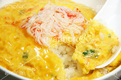 天津飯,中華総菜,中華,たまご,卵,炒め,あん,あんかけ,油,中華料理,かに,カニ,蟹,カニカマ,ごはん,ご飯,レンゲ,グルメ