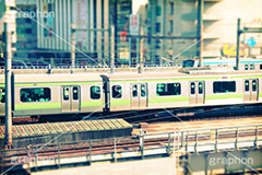 日暮里駅線路(ヴィンテージ),荒川区,トイカメラ撮影,トイカメラ,ヴィンテージ,ビンテージ,レトロ,お洒落,おしゃれ,オシャレ,味わい,トンネル効果