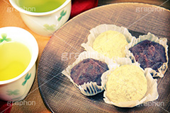 おはぎ(ヴィンテージ),お菓子,トイカメラ撮影,トイカメラ,ヴィンテージ,ビンテージ,レトロ,お洒落,おしゃれ,オシャレ,味わい,トンネル効果