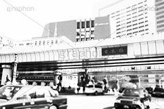 日本橋(モノクロ),モノクロ,白黒,しろくろ,モノクローム,単色画,単彩画,単色