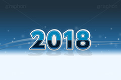 2018年号デザイン(ブルー),西暦,年号,年賀状,お正月,記事,ニュース,きらきら,キラキラ,デザイン,イメージ,反射,news,design,2018,ブルー,青,event,イベント,行事,風習,message,text,メッセージ