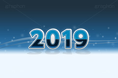 2019年号デザイン(ブルー),西暦,年号,年賀状,お正月,記事,ニュース,きらきら,キラキラ,デザイン,イメージ,反射,news,design,2019,ブルー,青,event,イベント,行事,風習,message,text,メッセージ