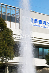 葛西,かさい,葛西臨海公園,公園,都立公園,江戸川区,東京湾,沖合,臨海,噴水,水柱,駅前,ファウンテン