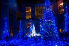 カレッタ汐留のイルミネーション,イルミネーション,イルミ,illumination,blue,show,電飾,電球,発光ダイオード,LED,tree,冬,キラキラ,綺麗,きれい,キレイ,煌,輝,デート,スポット,都内,クリスマス,飾り,イベント,ブルー,ショー,汐留,カレッタ汐留,新橋,港区,フレア,flare,行事