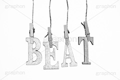 BEAT(モノクロ),モノクロ,白黒,しろくろ,モノクローム,単色画,単彩画,単色,文字,ワード,word,keyword,タイトル,title,メッセージ,message,ビート,音楽