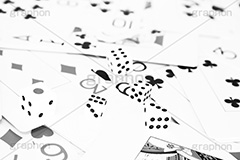 運命(モノクロ),モノクロ,白黒,しろくろ,モノクローム,単色画,単彩画,単色,おもちゃ