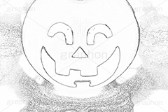 ハッピーハロウィン(スケッチ風),スケッチ風,スケッチ,クロッキー,手描き,ラフ,鉛筆,描写,デッサン,絵,絵コンテ,写生,粗描,素描,アート,art,sketch,イベント