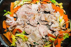 肉野菜炒め,焼肉,焼き肉,肉,炒め,フライパン,野菜,ニンジン,キャベツ,人参,きゃべつ,ポーク,pork,cooking,kitchen,クッキング,キッチン,調理