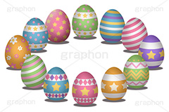イースターエッグ,イースター,エッグ,たまご,卵,玉子,復活祭,春,スプリング,ポップ,POP,easter,egg,spring,flag,star,エッグハント,event,行事,風習