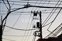 朝焼け・電線,朝焼け,あさやけ,朝,あさ,早朝,早起き,日の出,空,雲,電線,現象,空/天気,morning