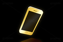 ゴールドに輝くスマホ,スマホ,スマフォ,スマートフォン,携帯,モバイル,mobile,フォン,phone,電話,通話,iPhone,アイフォン,デジタル,ガジェット,ゴールド,gold,gadget,digital,device,デバイス,電波,端末,液晶,画面,連絡,デバック,IT,通信,3D,立体