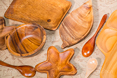 木の食器,木,木製,食器,器,キッチン,kitchen,cooking,spoon,leaf,natural,star,ナチュラル,トレイ,スプーン,葉っぱ,葉,料理,日用品,皿,お椀,星,スター,統一,器具,道具,道具