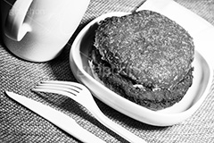 バーガー(モノクロ),モノクロ,白黒,しろくろ,モノクローム,単色画,単彩画,単色