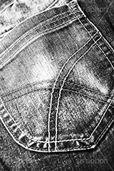 デニムパンツ(モノクロ),モノクロ,白黒,しろくろ,モノクローム,単色画,単彩画,単色