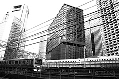 ビル群(モノクロ),モノクロ,白黒,しろくろ,モノクローム,単色画,単彩画,単色