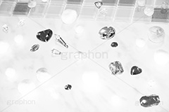 jewel(モノクロ),モノクロ,白黒,しろくろ,モノクローム,単色画,単彩画,単色
