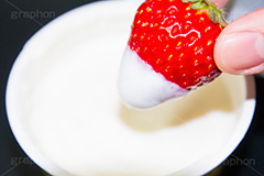 ヨーグルトにいちご,イチゴ,いちご,ストロベリー,つける,ヨーグルト,スイーツ,strawberry,sweet,おやつ,デザート,朝,朝食,モーニング,morning,diet,yoghourt,ダイエット,健康