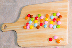チョコ2017,2017,年号,西暦,年賀状,お正月,マーブル,チョコレート,チョコ,まな板,カラフル,chocolate,colorful