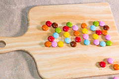 チョコ2017,2017,年号,西暦,年賀状,お正月,マーブル,チョコレート,チョコ,まな板,カラフル,chocolate,colorful