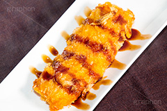 いかフライ,いか,イカ,魚介,シーフード,フライ,揚げ物,コレステロール,油,揚げ,お惣菜,惣菜,おかず,和食,日本食,japan,seafood,ソース,とんかつソース