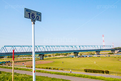 江戸川河川敷,江戸川,川,河川,河川敷,グラウンド,スポーツ,一級河川,歩道,散歩,ハイキング,ウォーキング,ランニング,hiking,walking,sports,running,ground,草むら,雑草,葛飾区,江戸川区,北総鉄道江戸川橋梁,北総鉄道,鉄道,電車,線路,橋,橋梁,青空