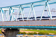 北総鉄道江戸川橋梁,北総鉄道,鉄道,電車,線路,橋,橋梁,江戸川河川敷,江戸川,河川,河川敷,一級河川,葛飾区,江戸川区