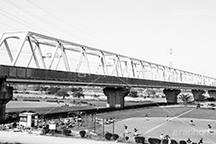 北総鉄道,モノクロ,白黒,しろくろ,モノクローム,単色画,単彩画,単色
