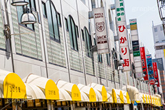ひかり街,自由が丘,デパート,買い物,ショッピング,shopping,department store,商業施設,看板,バナー,目黒区,散歩,駅前